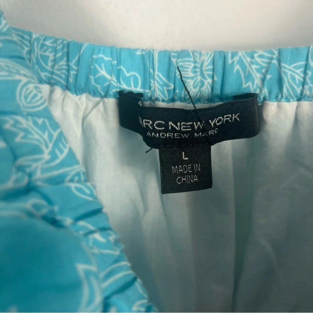 Andrew Marc Marc New York Multi color tiered maxi dress size large - Picture 5 of 6